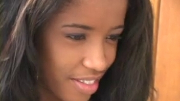 Black Brazilian babe banging before facial