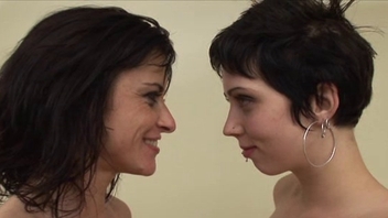 Naughty mature French dyke seducing a younger teen 18+ girl